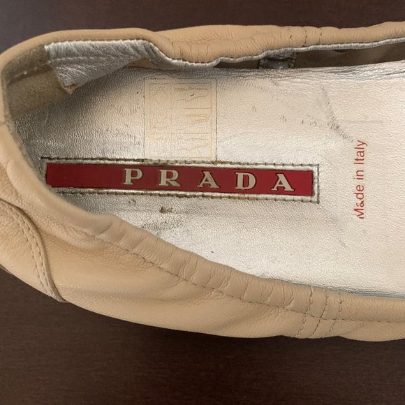 Prada Womens Beige Ballet Flats Size 6 (Pre-owned. Good condition) - Picture 7 of 7